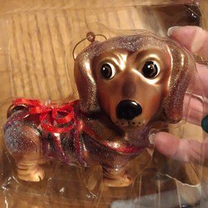 Dachshund Dog Glass Ornament Z Gallerie